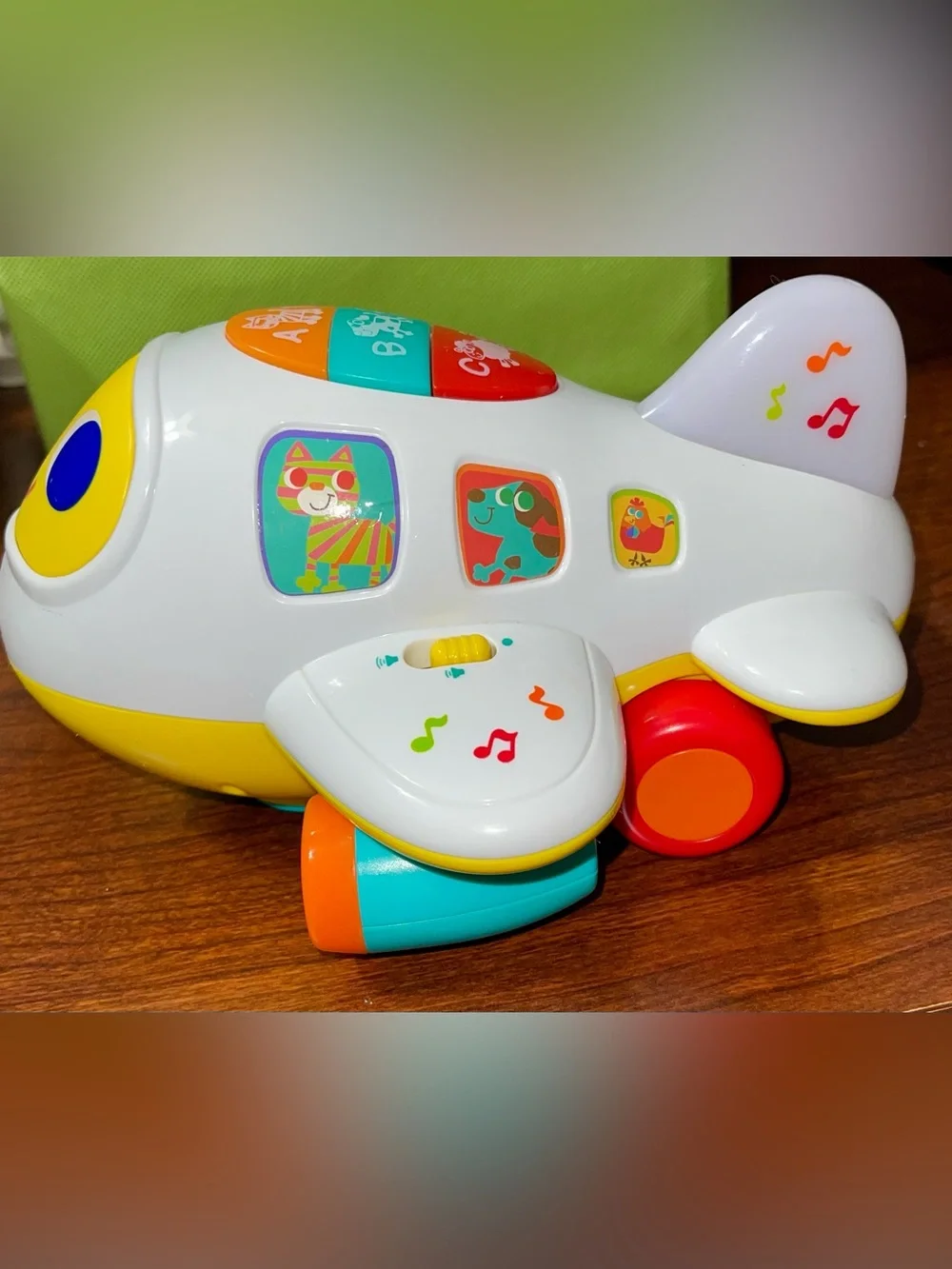 My First Airplane bump and go light up learning toy toddler